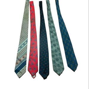 5 Ties(Christian Dior , Givenchy, Valentino, Giorgio Armani, Yves Saint Laurent)